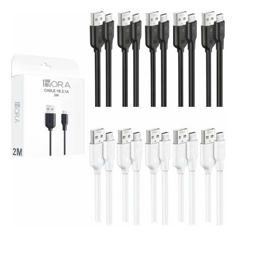 CABLE MICRO VB BLANCO O NEGRO 2 METROS
